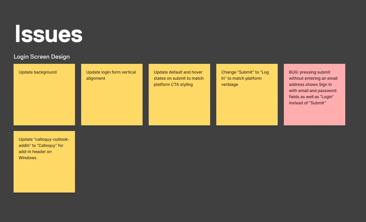Outlook add-in issue board from original portfolio